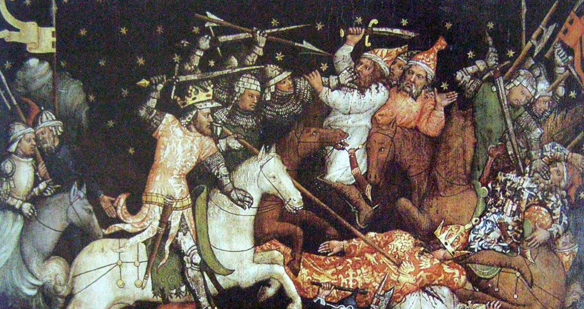 Lajos győzelme a törökök felett Bulgáriában.