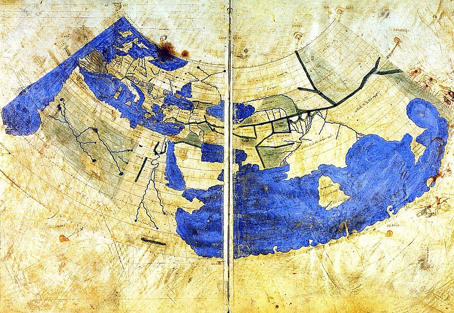 Ptolemaios-térkép másolata a 13. századból